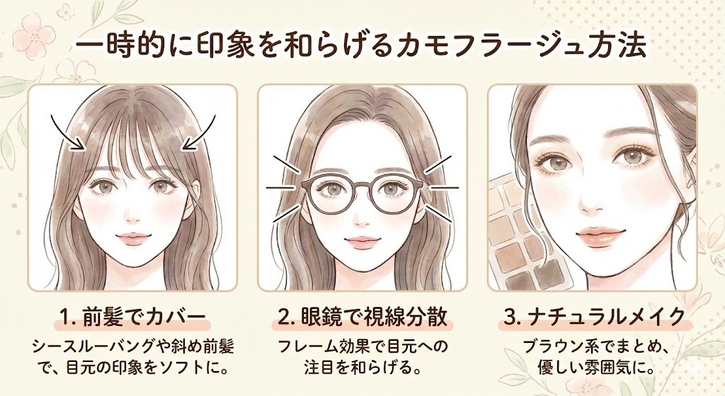 二重ラインのカモフラージュ方法