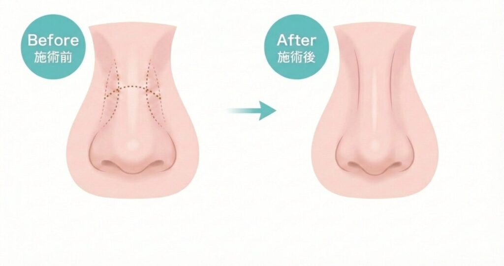 骨切り幅寄せ説明イメージ