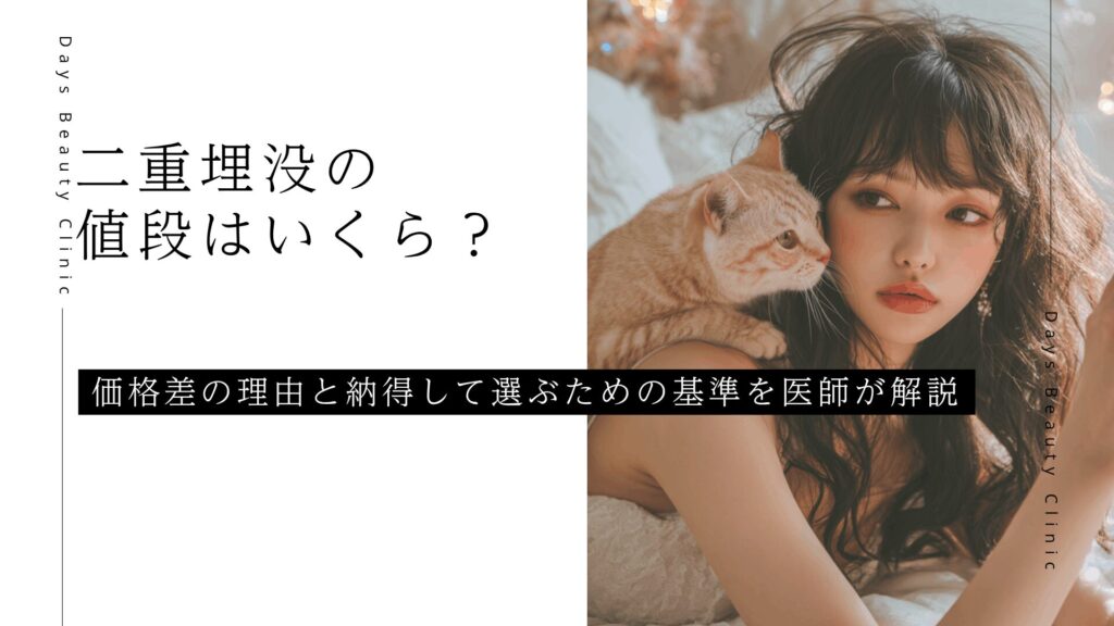 二重埋没の値段はいくら？価格差の理由と納得して選ぶための基準を医師が解説